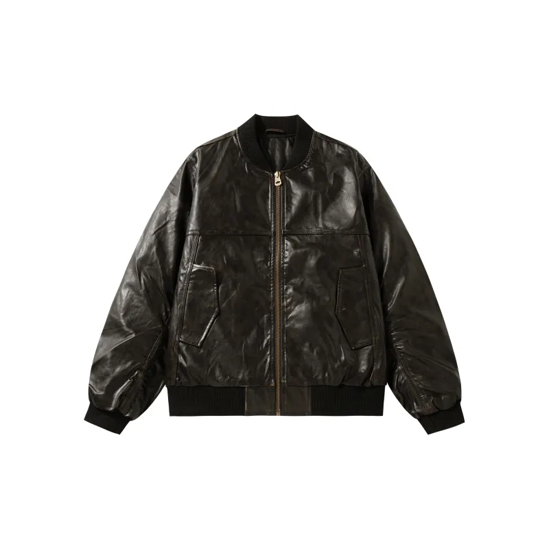 *EVAE+MOB Leather Jacket Unisex-8