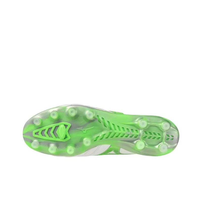 Mizuno Morelia Neo 4 Anti Slip Wear Resistant Soccer Shoes Unisex White Green-4