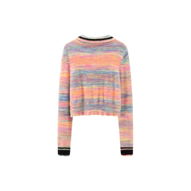 CHUU Knitwear Women's Pink Stripes-1