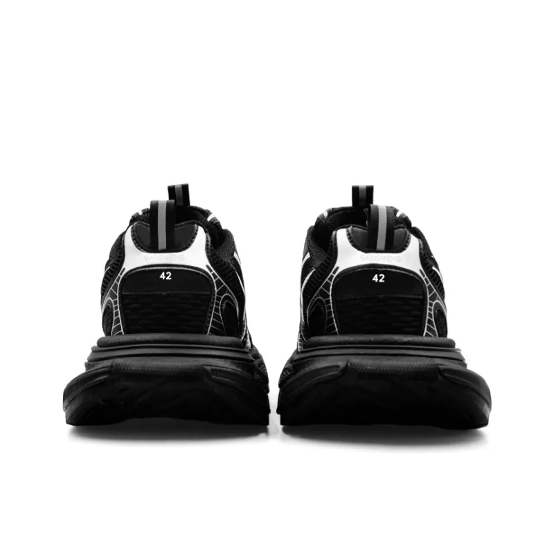 Hong Kong Meng Chunky Sneakers Unisex Low Top Silver-5