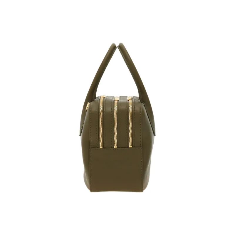 FERRAGAMO Cow Leather One Shoulder Handbags Small Size Women's Olive Green-2