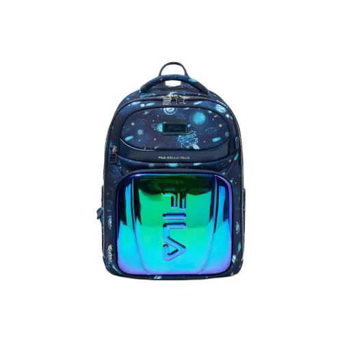FILA Polyester Backpack Combo Set Men's Blue