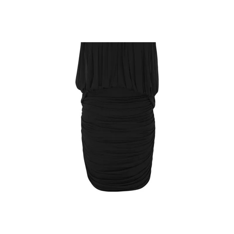 SAINT LAURENT Draped Sleeveless Dress-5