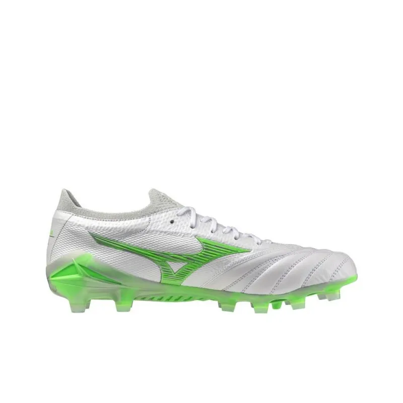 Mizuno Morelia Neo 4 Anti Slip Wear Resistant Soccer Shoes Unisex White Green-1