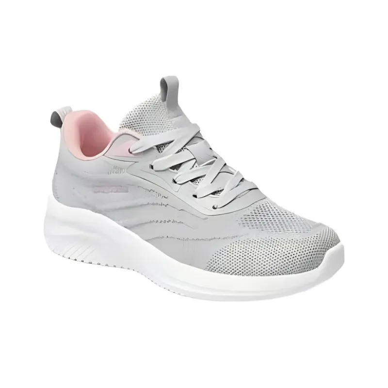 RED DRAGONFLY Lightweight Low Top Casual Shoes Women's Light Gray-1