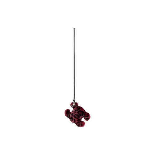 CELINE Wool Keychains Men's Red