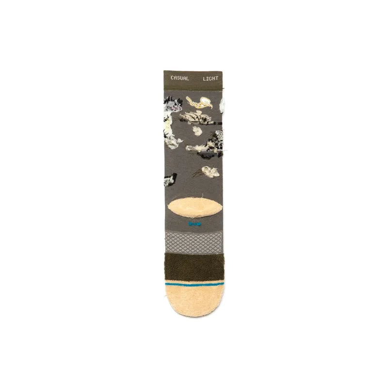 Stance Mid Calf Socks Unisex 1 Pack Dark Green-4