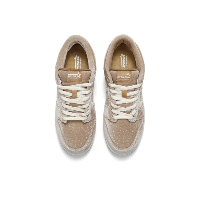 RIPSTAR SKBD Low Skateboard Shoes Unisex Low Top Coconut Latte-4