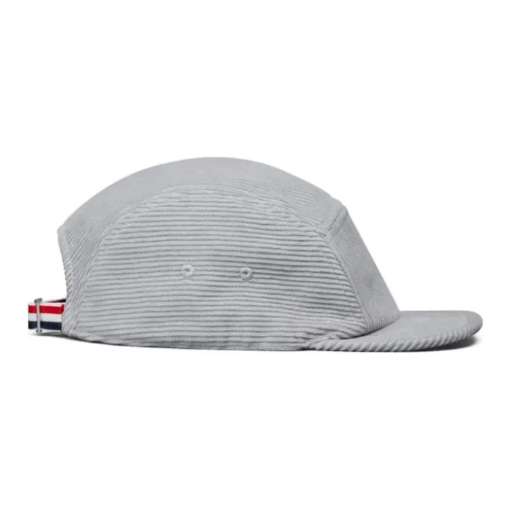 THOM BROWNE Five panel Corduroy Baseball Cap-1