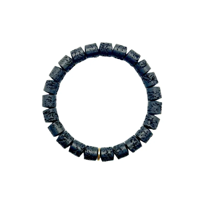 ZANJICHUANQI Volcanic Rock Bracelets Unisex-0