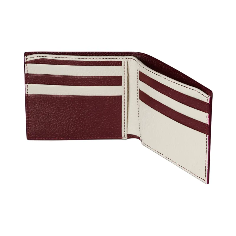 GUCCI Leather Wallet Women's Red-4