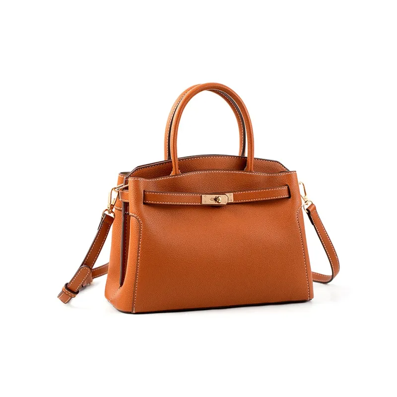 Vigno Synthetic Leather Shoulder Bag Crossbody Bag Handbag Regular Women's Khaki/Brown/Red/Black-20