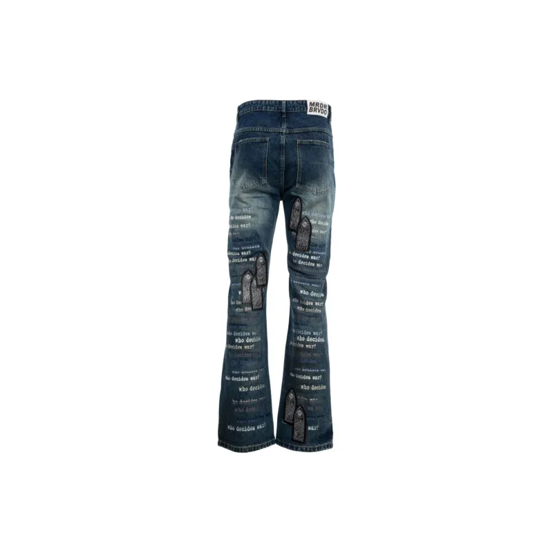 Who Decides War Scripture Denim-1