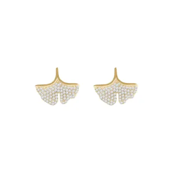 KEYS VIA Copper Alloy Synthetic Cubic Zirconia Hoop Earrings Stud Earrings Gift Box Set Women's