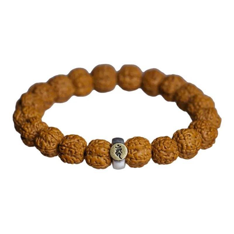 GUMUJIANG King Kong Bodhi Seeds Water Repellent Anti Slip Beaded Bracelet Single Wrap Unisex-46