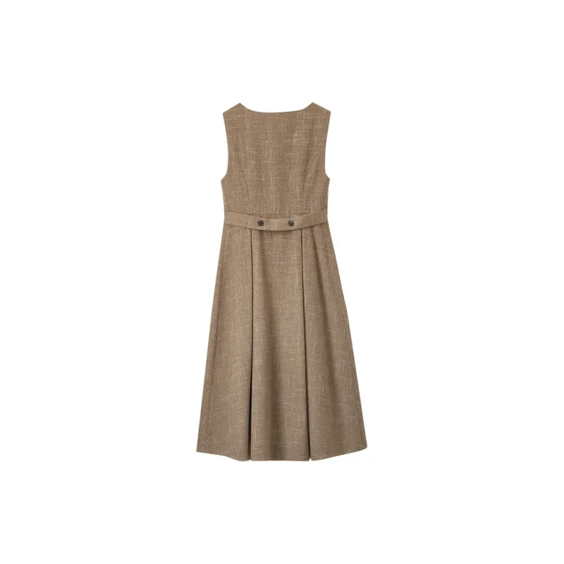 SENTUBILA Sleeveless Dress Women's Brown-1