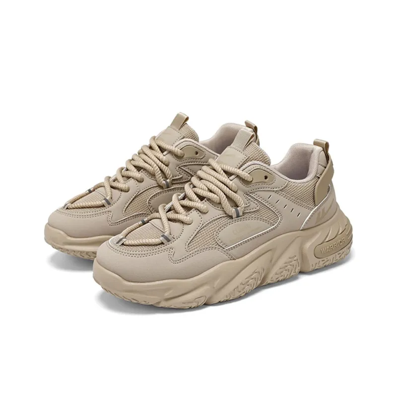 Warrior Abrasion Resistant Height Increasing Thermal Low Top Chunky Sneakers Unisex-0