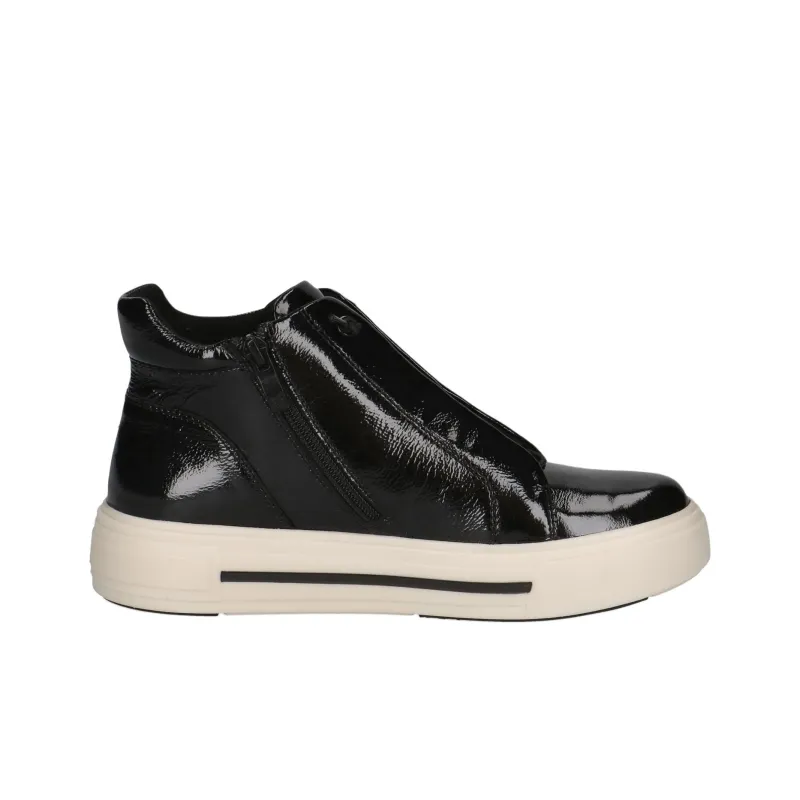 CAPRICE Manou Anti-Slip Wear-Resistant High-Top Skateboard Shoes Women's Black-1