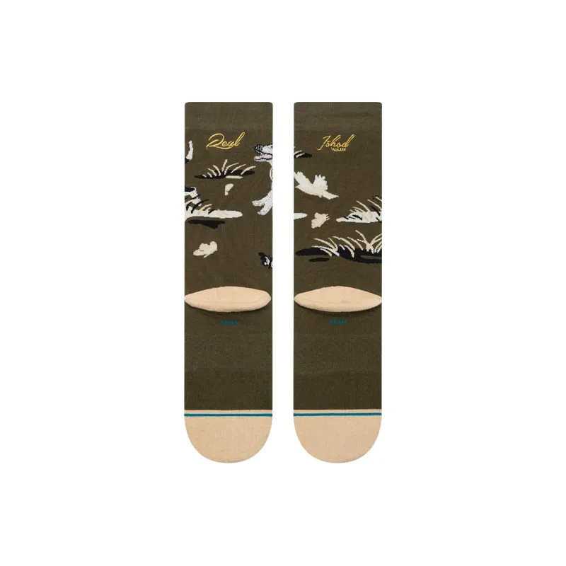 Stance Mid Calf Socks Unisex 1 Pack Dark Green-2