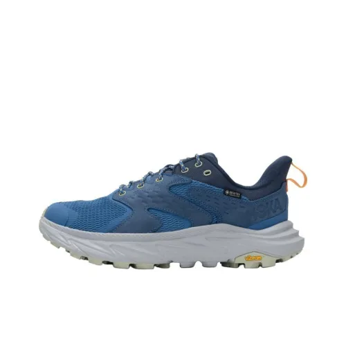 HOKA ONE ONE Anacapa Anti Slip Wear Resistant Low Top Hiking Shoes Men's Blue