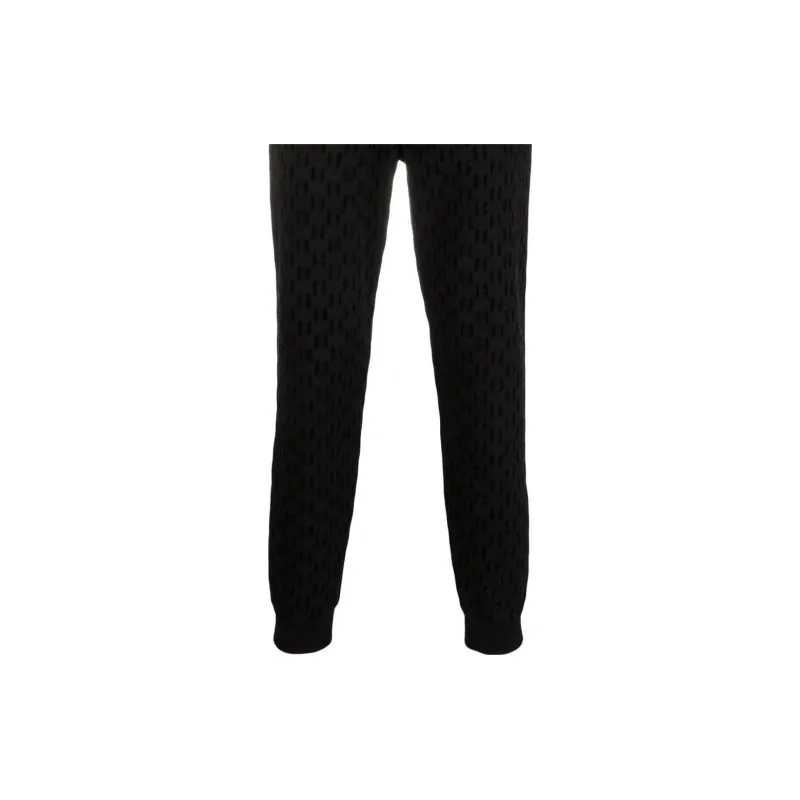 KARL LAGERFELD / Karl Lagerfeld Jeans Monogram pattern Track Pants-5