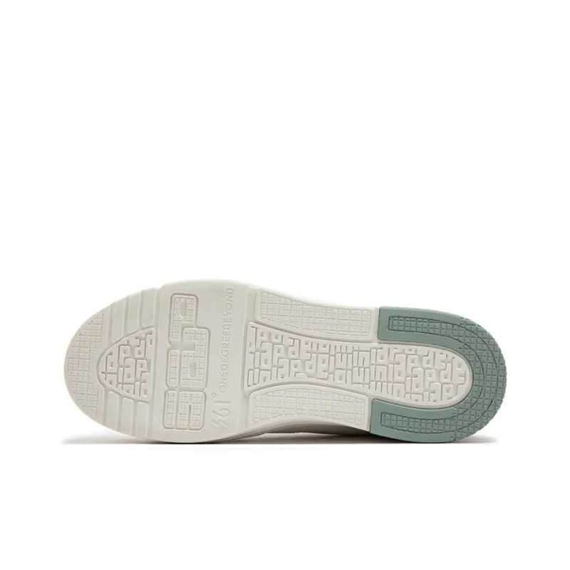 361° Slip Resistant Shock Absorbers High Top Skateboard Shoes Women's White Green-4