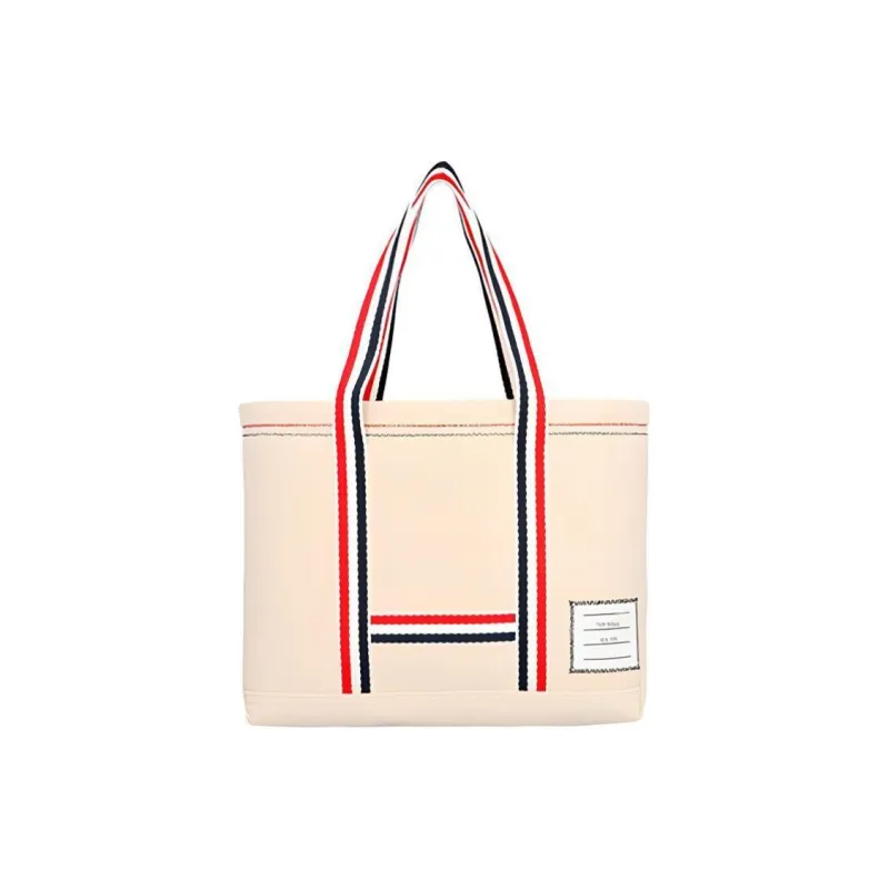 THOM BROWNE Striped Detail Tote Bag-0