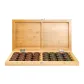 Cedarwood Foldable Chessboard+Ebony Size 60