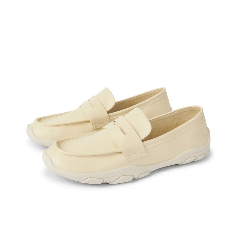TOOMANYSHOES Cream Mousse Loafers Women's-5