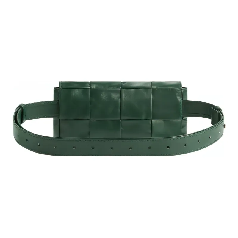 Bottega Veneta Cassette Belt Cow Leather Box Bag, Camera Bag, Crossbody Bag, Fanny Pack Mini Men's Rain Tree Green-2