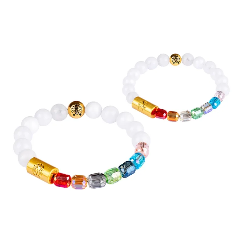 Rastaclat Chalcedony Small Lion Chinese Style Beaded Bracelet Unisex-6