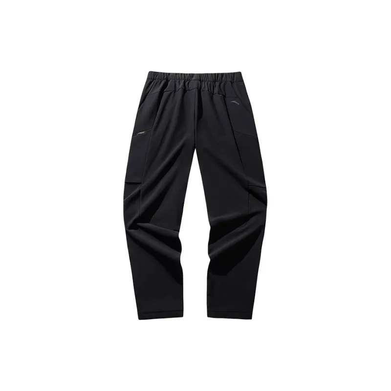 Anta x ZHONGGUOGUOJIADILI LIANMINGKUAN Outdoor Collection Casual Pants Men's Basic Black-1