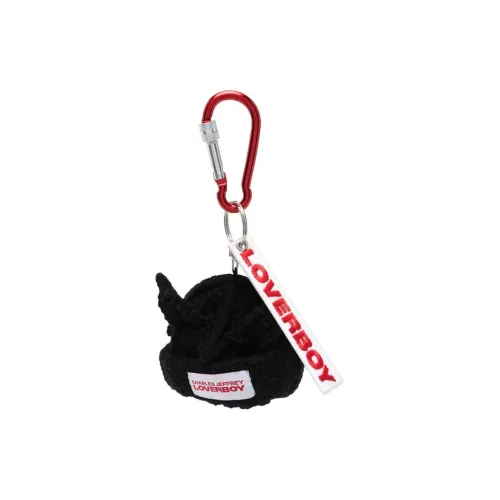 CHARLES JEFFREY Lambswool Recycled Nylon Keychains Women's Black