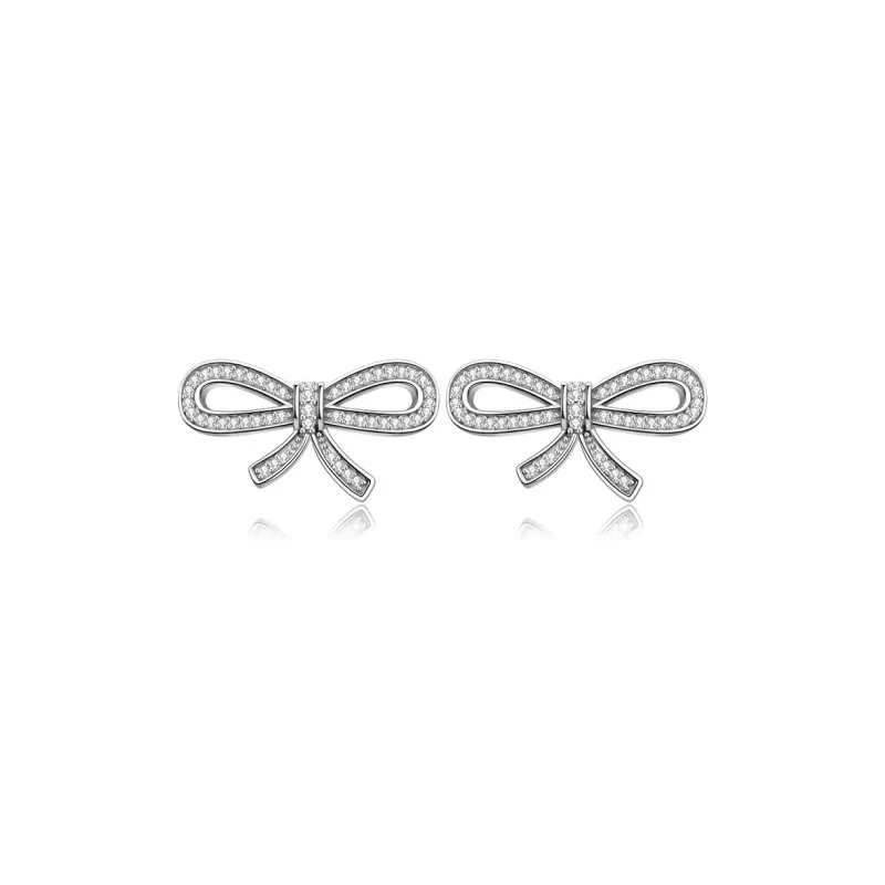 KAiLA S925 Silver Stud Earrings Women's Love Confession Box-0