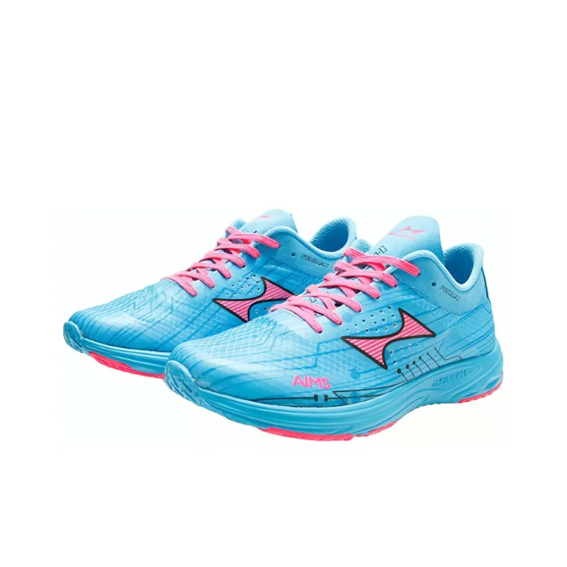 HEALTH Cushioning Wear Resistant Low Top Running Shoes Unisex Light Blue-2