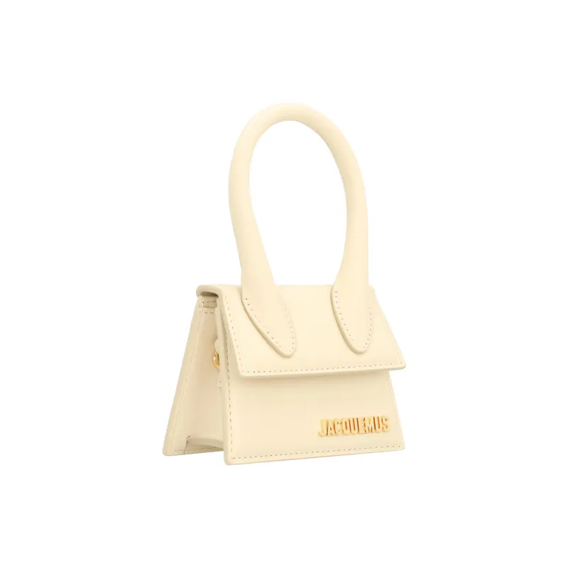 Jacquemus Le Chiquito Cow Leather Shoulder Bag, Crossbody Bag, Handbag Women's Ivory White-2