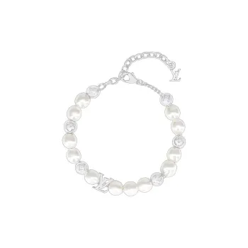 LOUIS VUITTON Metal Pearl Bracelets Unisex