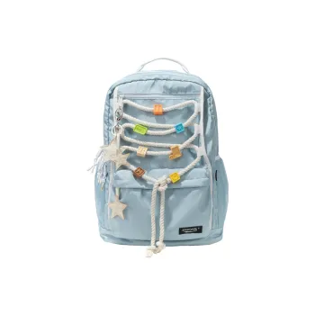 SHUNYIDE Nylon Backpack Medium Size Unisex Azure Blue
