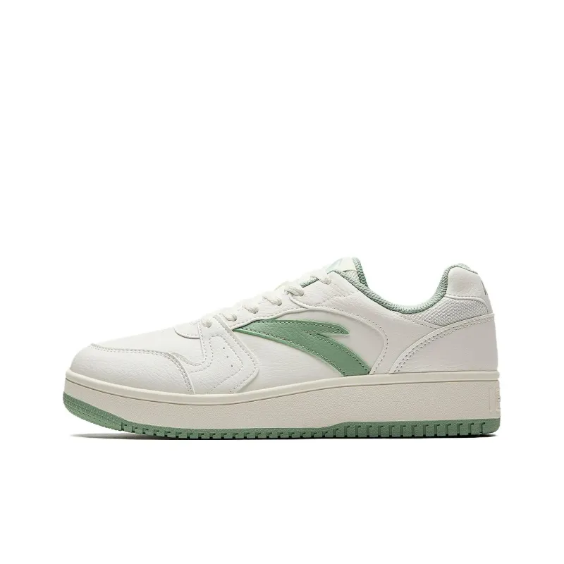 Anta Life Collection Non slip Lightweight Low Top Skateboard Shoes Men's White Green-0