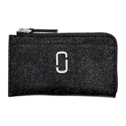 MARC JACOBS PU Polyurethane Card Holder Women's Black