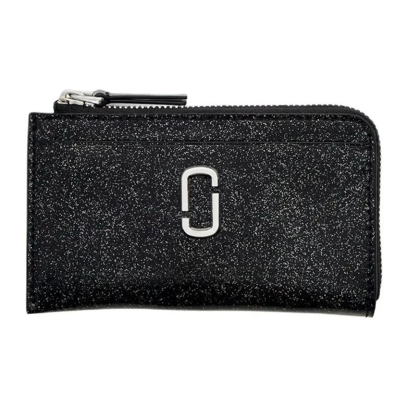 MARC JACOBS PU Polyurethane Card Holder Women's Black-0