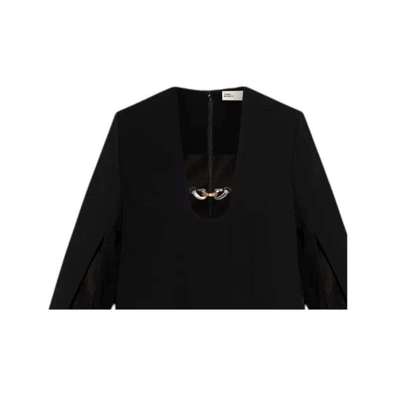 TORY BURCH Long Sleeved Slit Top-1