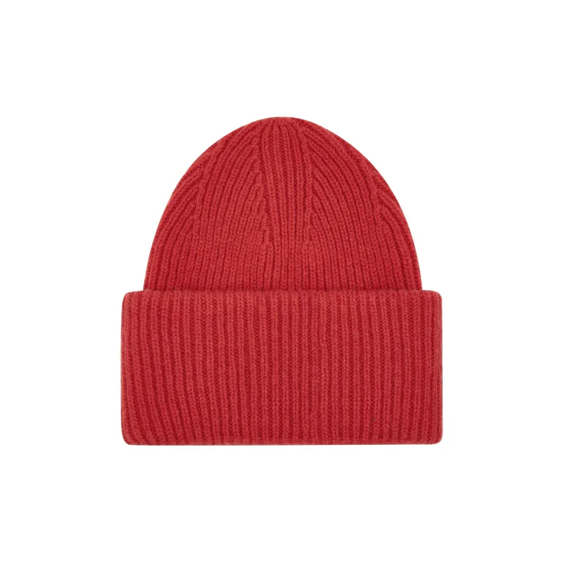 JOYRICH Pure Wool Beanies Unisex Red-1