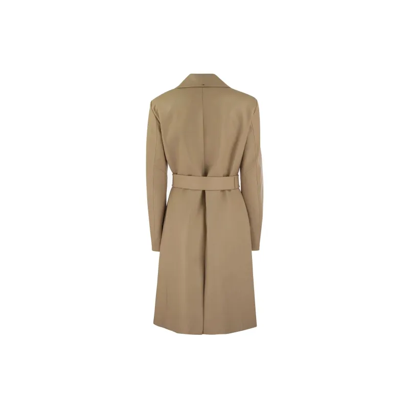 SportMax Double Breasted Belted Coat-1
