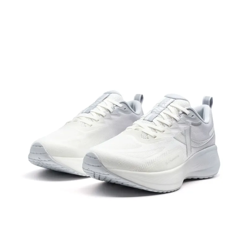 XTEP Chasing Clouds 2nd Generation Cushioning Rebound Low Top Running Shoes Men's White Gray-3