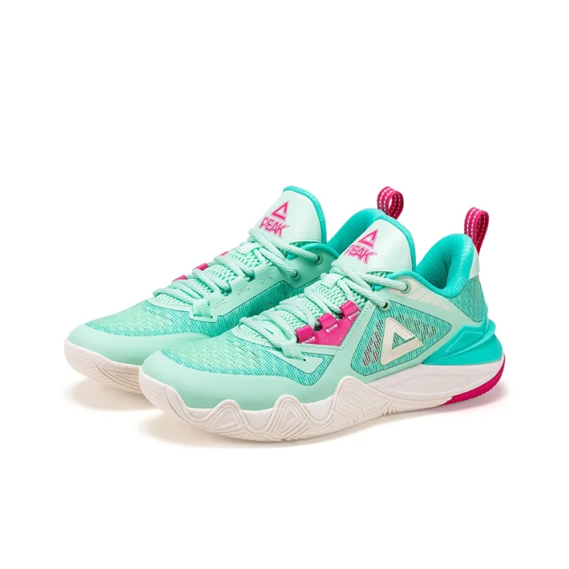 PEAK State Pole Waves Cushioning Anti-Slip And Wear-Resistant Low-Top Basketball Shoes Men's Marble Green-2