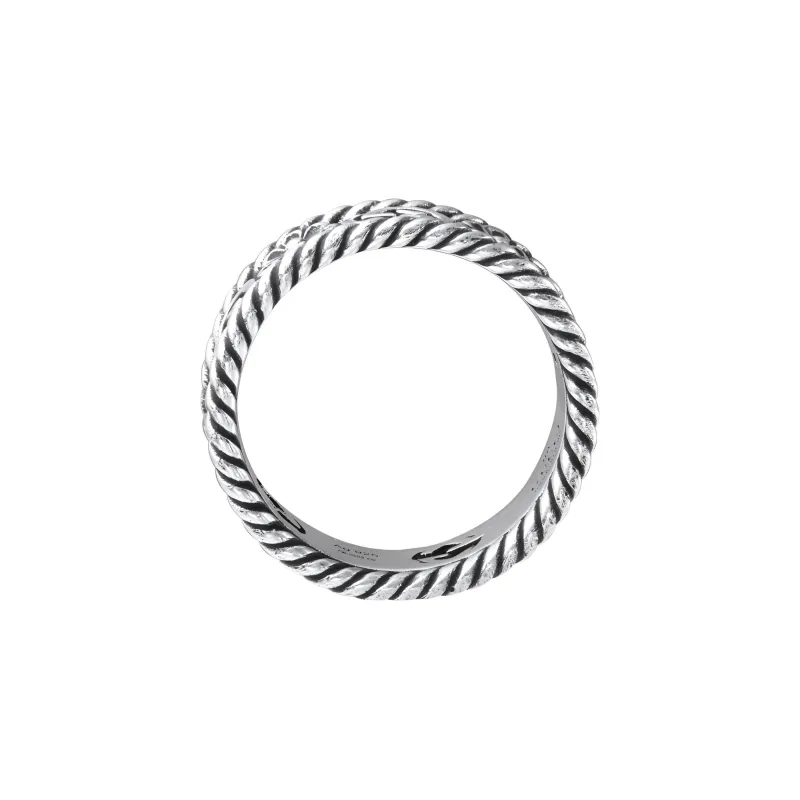 GUCCI Sterling Silver Rings Men's Silver-2