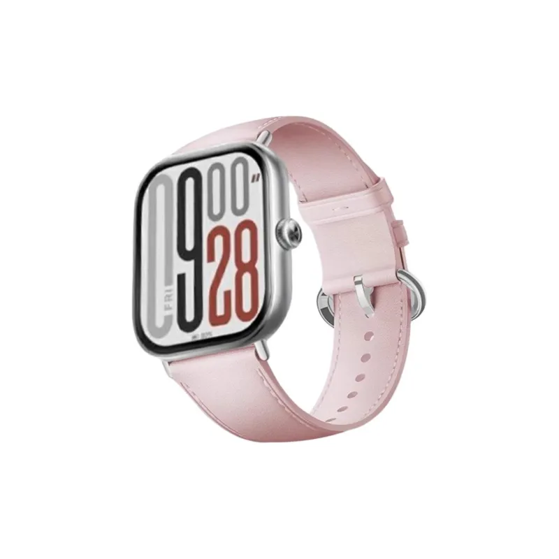 Yu Qing Xiaomi Red Beige Compatibility Watch Band 205mm Artificial Leather Material-5