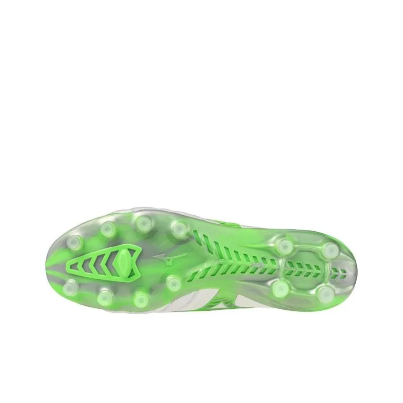 Mizuno Morelia Neo 4 Anti Slip Wear Resistant Soccer Shoes Unisex White Green-4