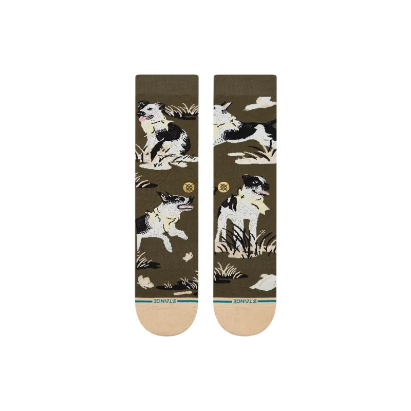 Stance Mid Calf Socks Unisex 1 Pack Dark Green-1